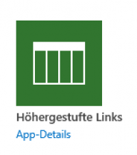 Icon für die Auswahl "Höhergestufte Links"